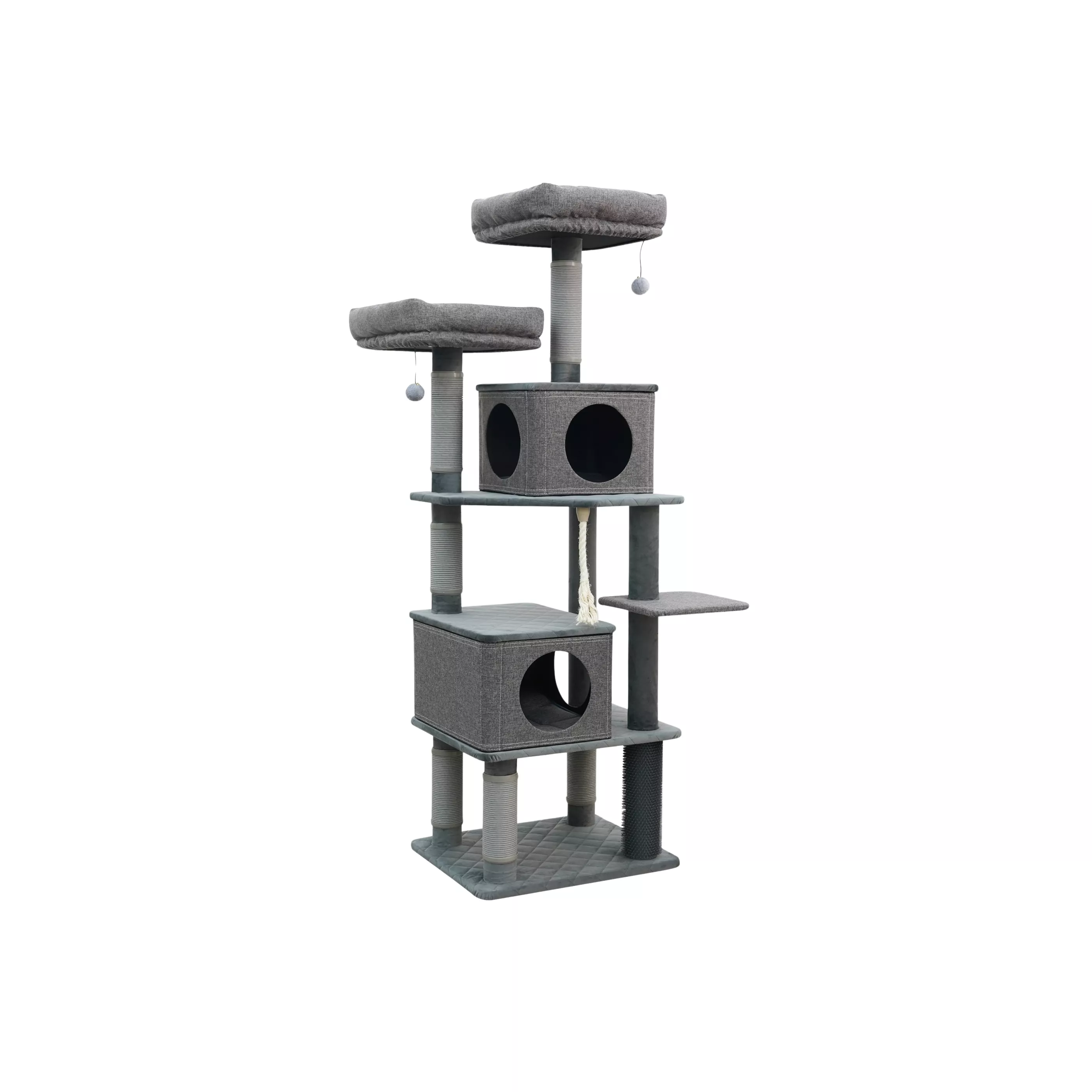 Large Size Dark Grey Cat Tree