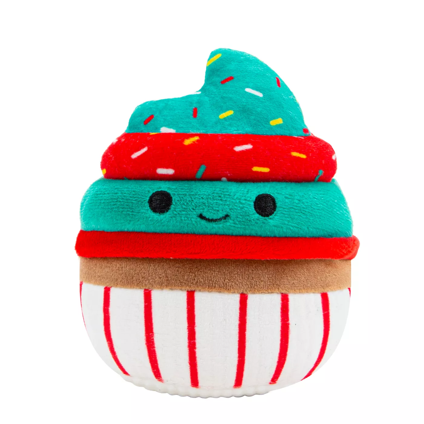 Squishmallow Plush Cupcake Holiday Dog Toy