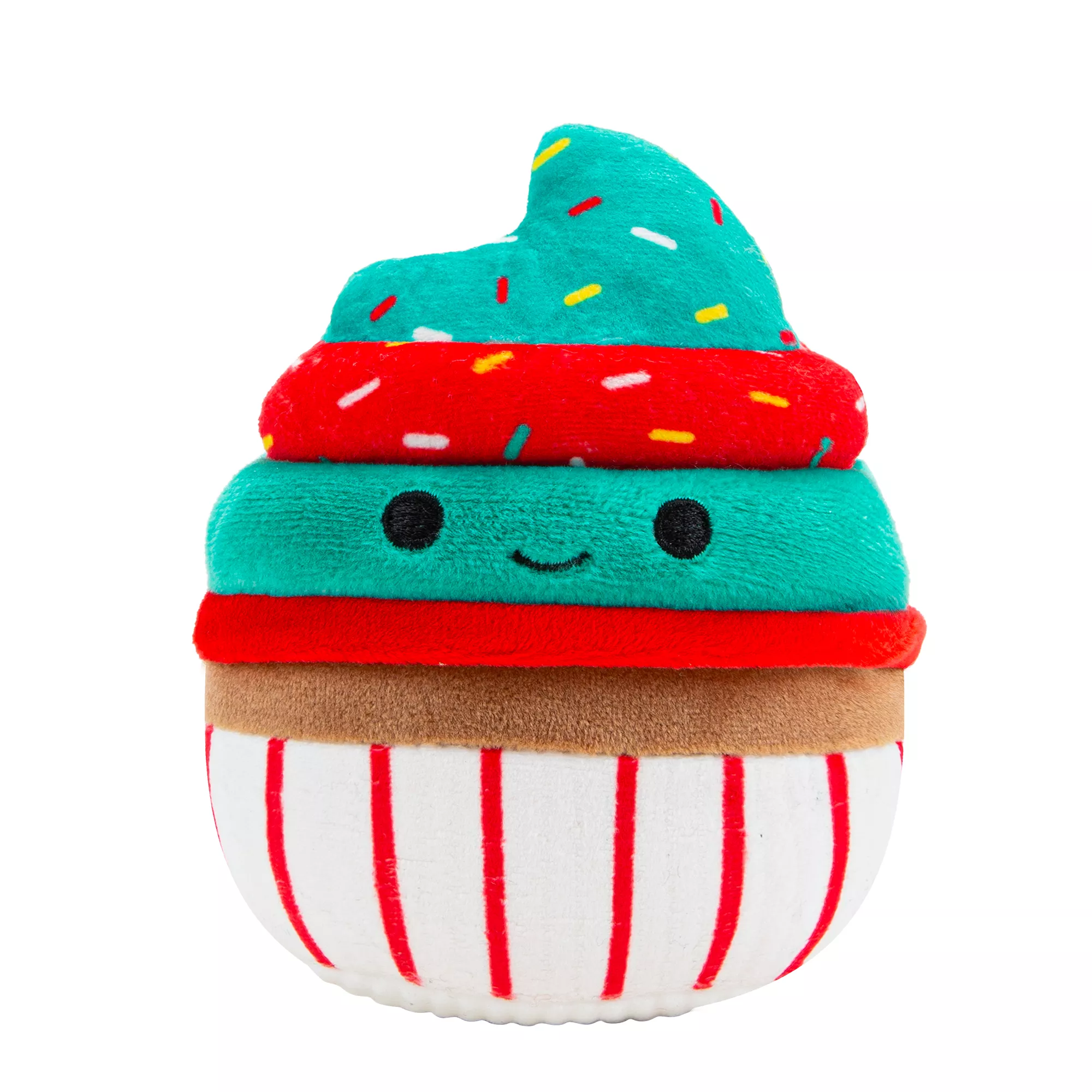 Squishmallow Plush Cupcake Holiday Dog Toy