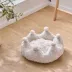 PetPals White Crown Cat Bed with Removable, Washable Bed image thumbnail 4