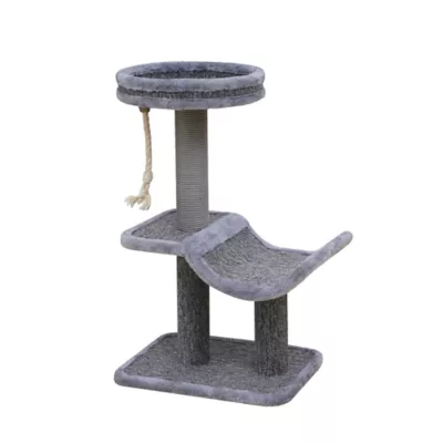 Catry Gray Cradle Bed 3 Level Cat Tree