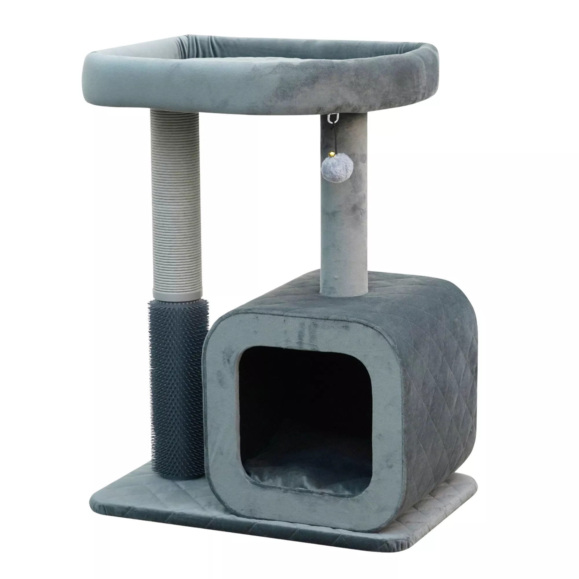 Catry Gray Cat Tree with Condo