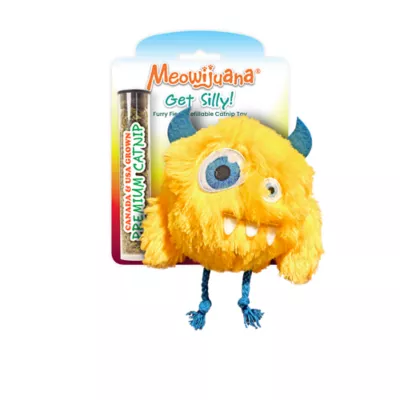 Product Meowijuana Yellow Monster Cat Toy