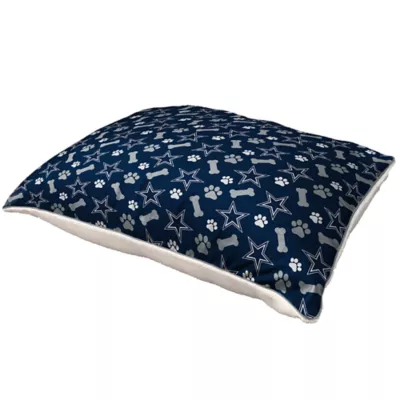 Product Pegasus Sports NFL Dallas Cowboys Repeat Bones Sherpa Pet Bed