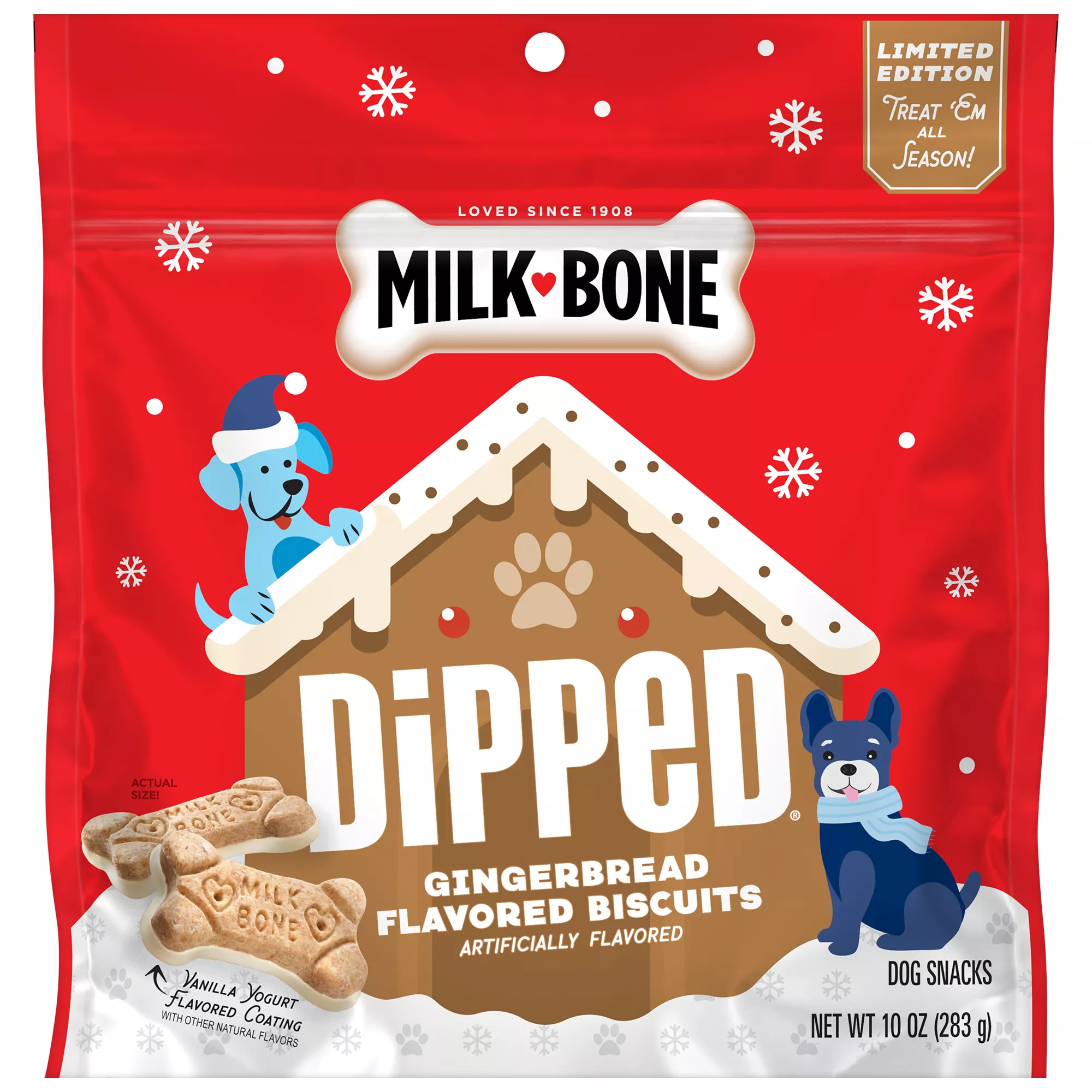 Milk-Bone Dipped Gingerbread Biscuits 10 OZ