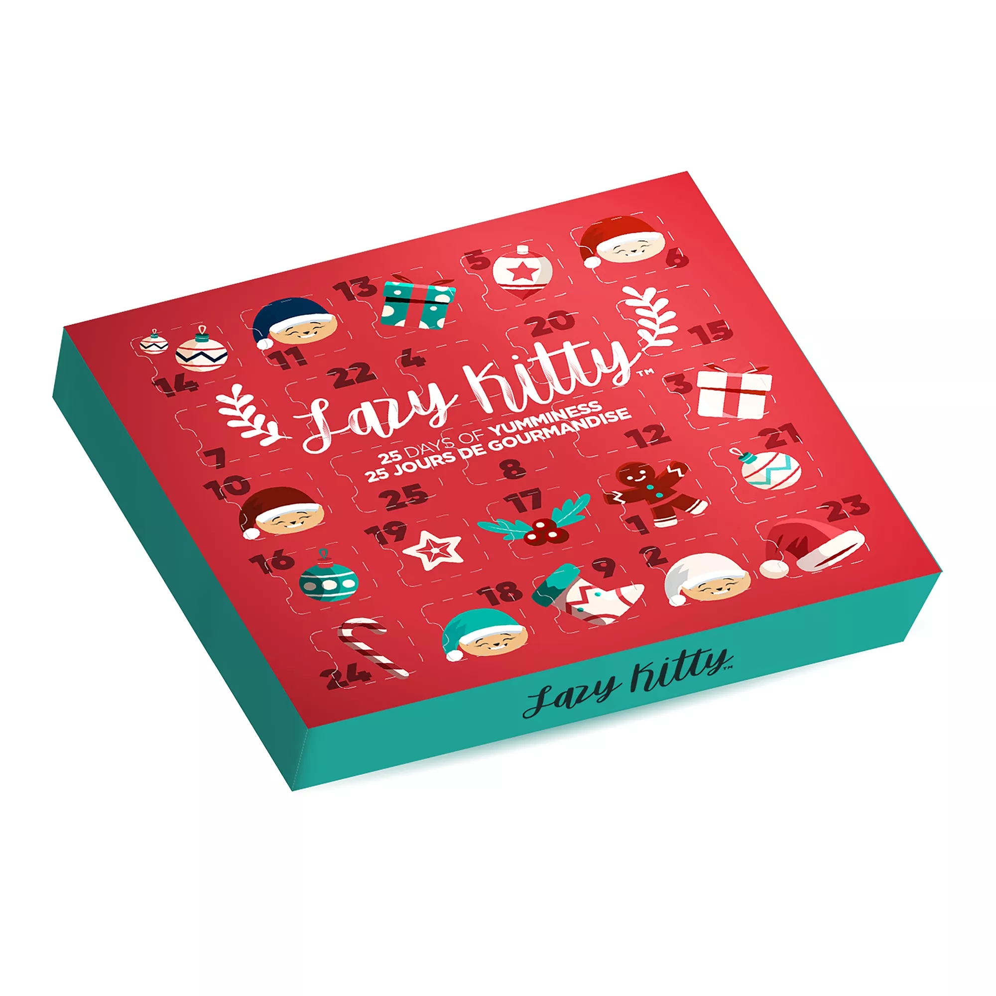 Lazy Kitty Holiday Advent Calendar Cat Treats