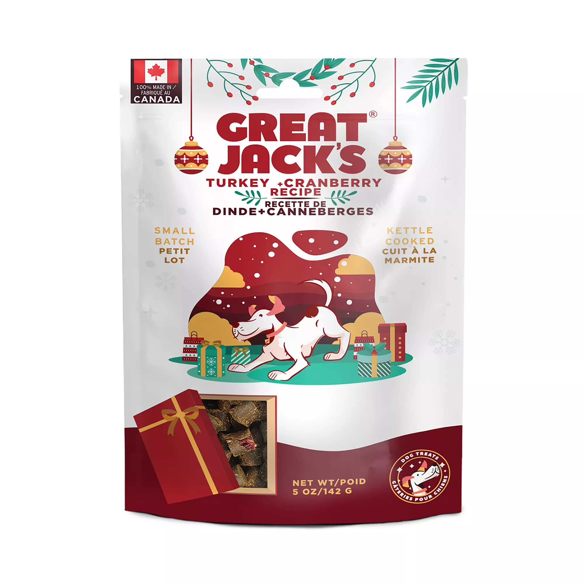 Great Jacks Holiday Dog Treats - Turkey & Cranberry