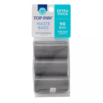 Product Top Paw® Dog Poop Bags - Extra Thick, Grey - 90 Count