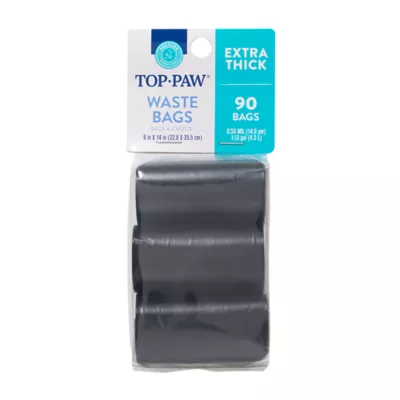 Product Top Paw® Dog Poop Bags - Extra Thick, Black - 90-900 Count