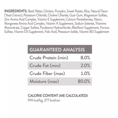 Product Simply Nourish Adult Wet Dog Food - Beef & Vegetable in Broth, 10 oz