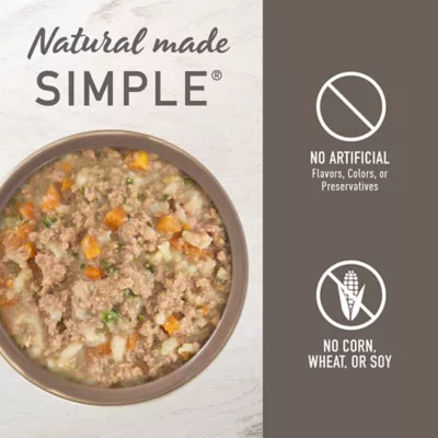 Product Simply Nourish Adult Wet Dog Food - Chicken & Vegetable in Broth, 10 oz