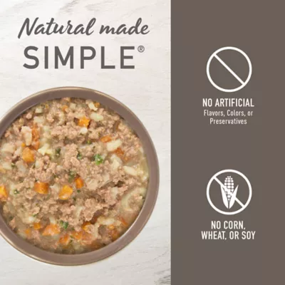 Product Simply Nourish Puppy Wet Dog Food - Chicken & Vegetable in Broth, 10 oz