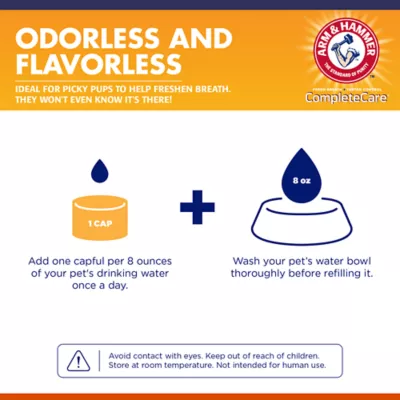 Arm & Hammer Dog Tartar Control Dental Water Additive, Helps Fight Tartar, Flavorless - 16 fl oz - Image 6