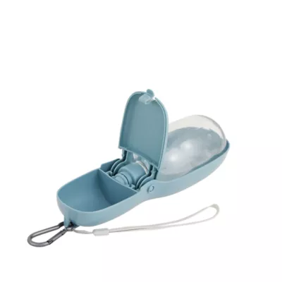Product Top Paw Teal 2-in-1 Water Bottle & Food Dispenser