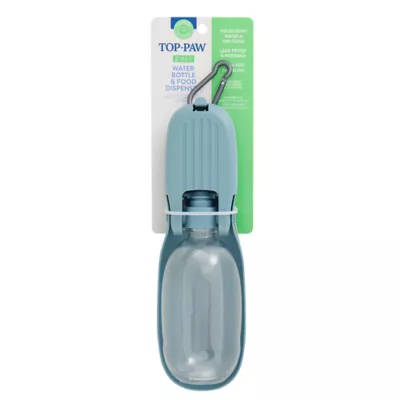 Product Top Paw Teal 2-in-1 Water Bottle & Food Dispenser