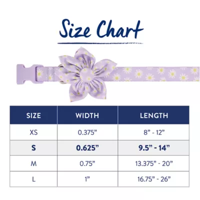 Product Top Paw® Lavender Daisy Dog Collar