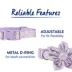 Top Paw® Daisy Flower Lavender Dog Collar, Adjustable, Multiple Sizes image thumbnail 3