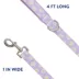 Top Paw® Lavender Daisy Dog Leash, 4 ft image thumbnail 2