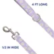 Product Top Paw® Lavender Daisy Dog Leash, 4 ft