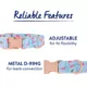 Product Top Paw® Blue Rose Dog Collar