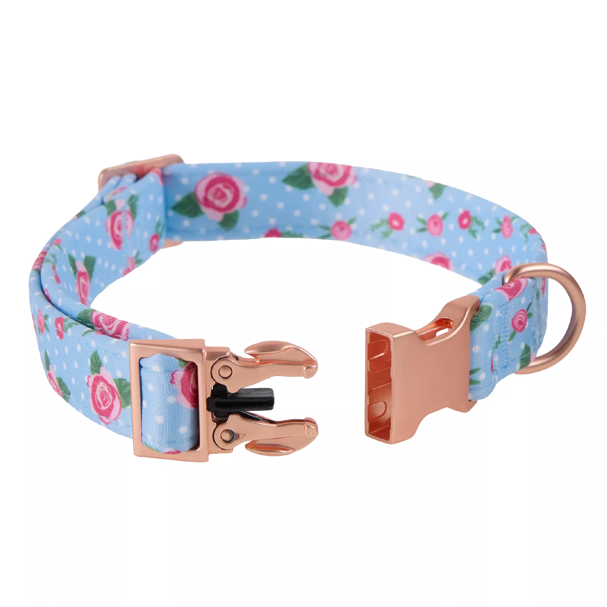 Top Paw® Blue Rose Dog Collar