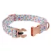 Top Paw® Wild Flower Dog Collar, Adjustable, Neoprene, White, Flower, Multiple Sizes image thumbnail 1