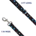 Top Paw® Black Paw Prints Dog Leash image thumbnail 2