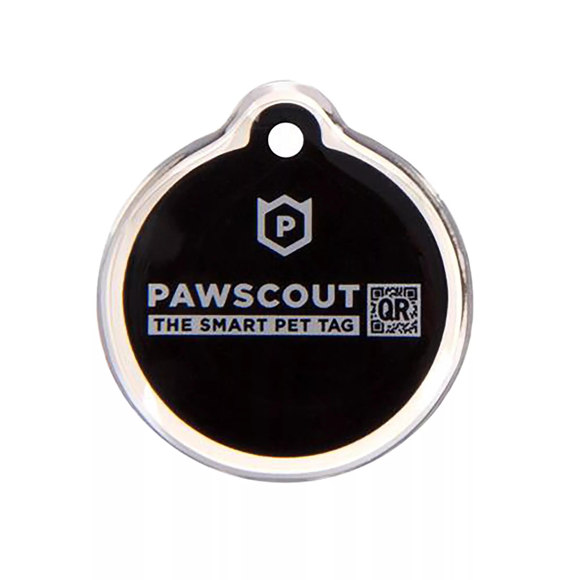 PawscoutQR Black Pet Tag