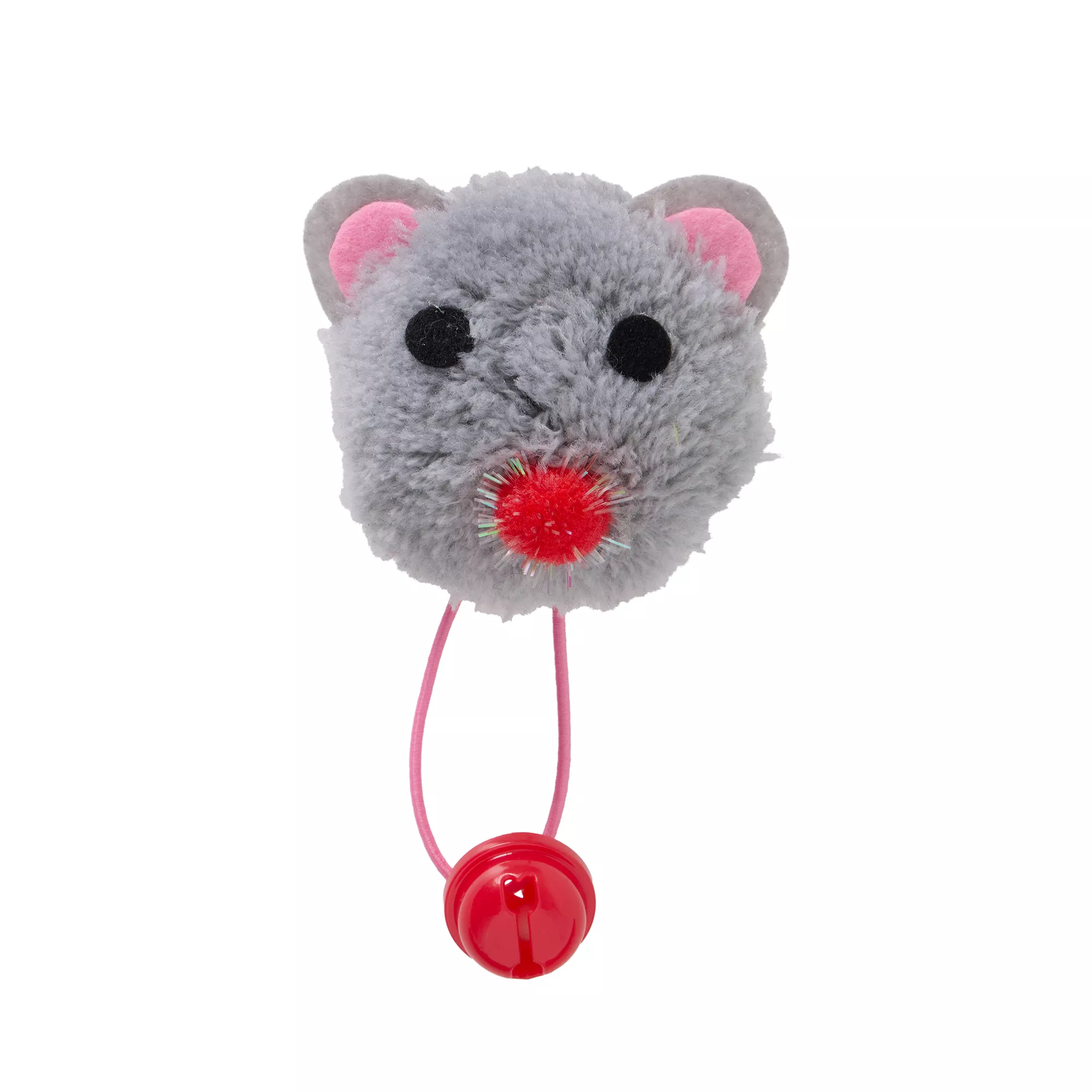 Whisker City Plush Mouse Head Cat Toy