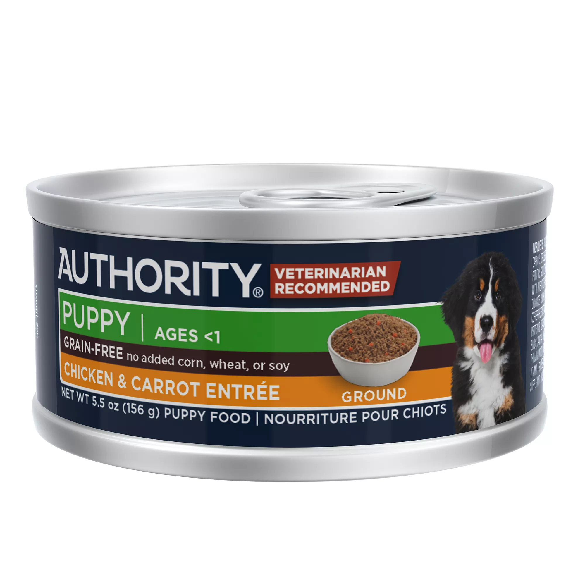 Authority Chicken & Carrot Entree Puppy Wet Dog Food - Grain Free, 5.5 oz