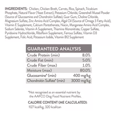 Product Simply Nourish Senior Wet Dog Food - Chicken & Vegetable in Broth, 10 oz
