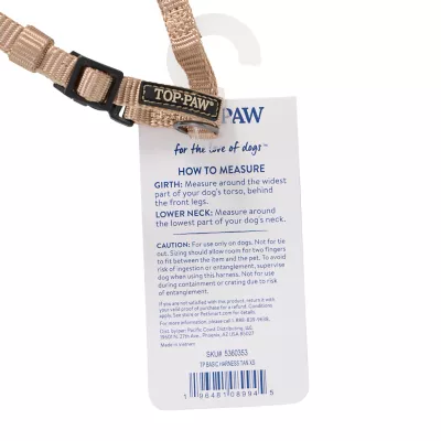 Product Top Paw® Basic Nylon Dog Harness