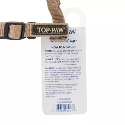 Product Top Paw® Basic Nylon Dog Harness