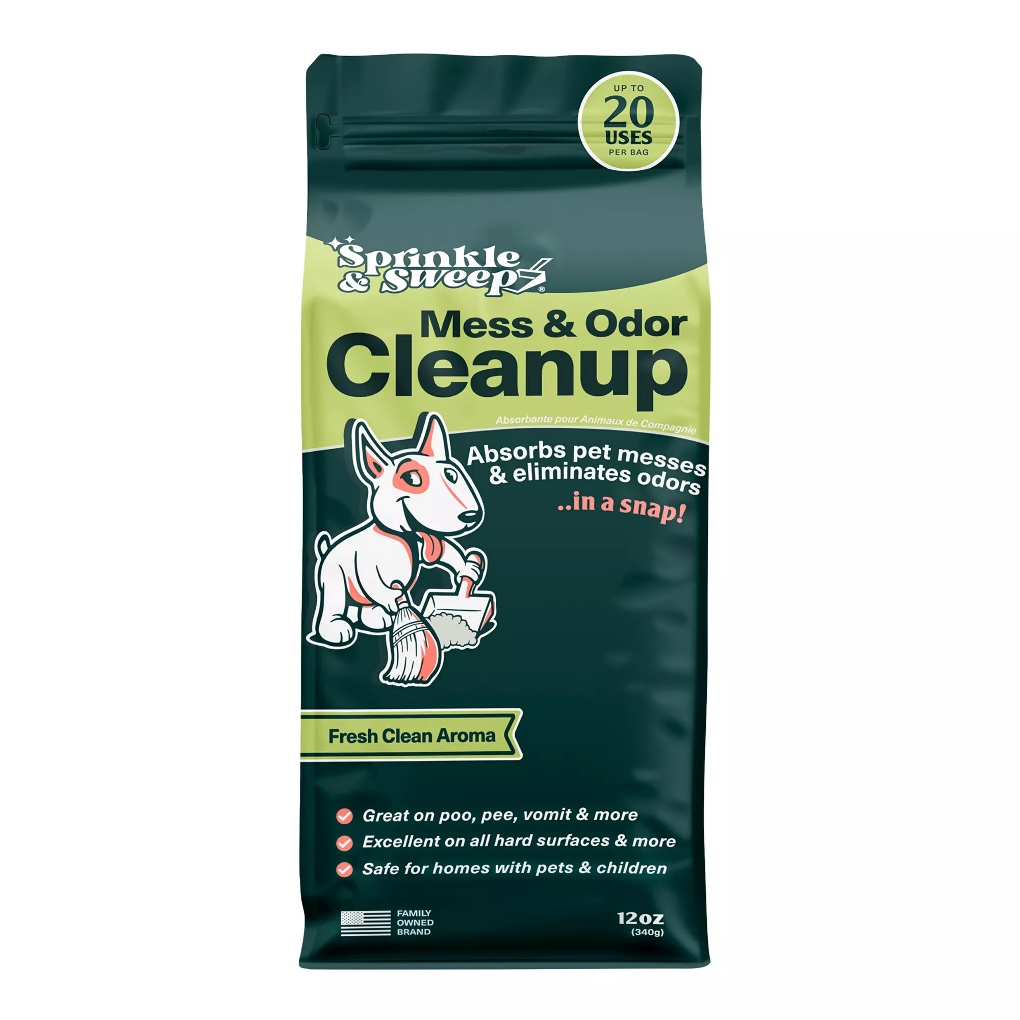 Sprinkle & Sweep® Ultimate Pet Mess Absorbent & Odor Eliminator