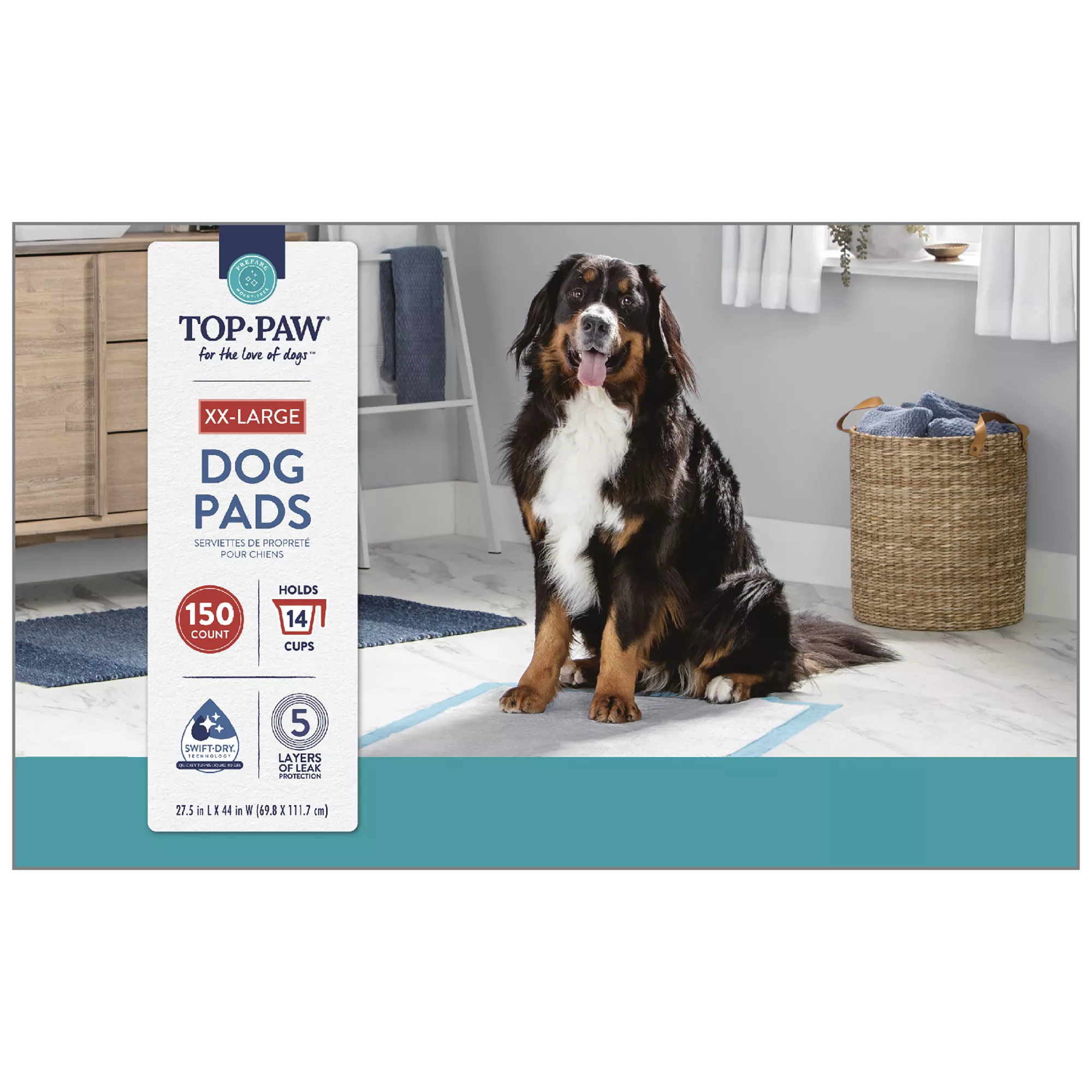 Top Paw® XX-Large Dog Pads 150 Count