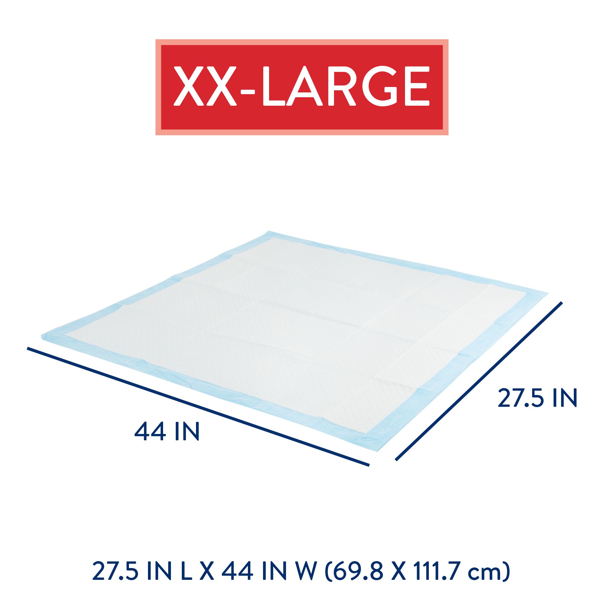 Top Paw® XXL Premium Dog and Puppy Pee Pads, Potty Training, 27.5" x 44", Unscented, 150 Count - thumbnail 3