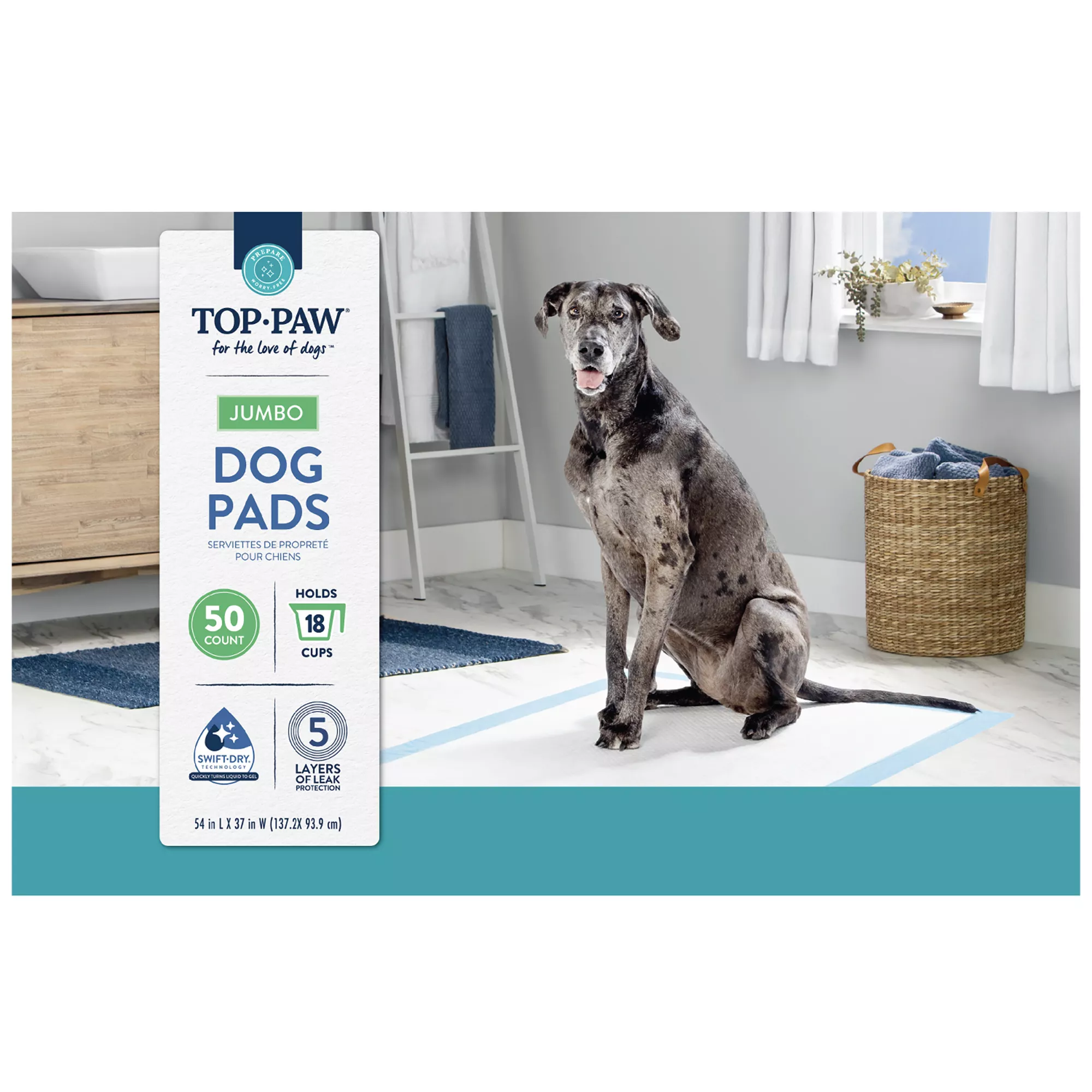 Top Paw® XX-Large Dog Pads 50 Count