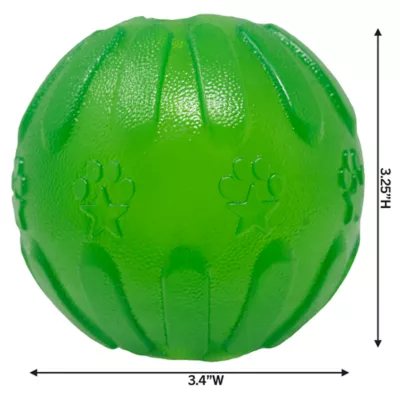 Starmark Treat Dispensing Chew Ball Dog Toy Starmark Treat Dispensing Chew Ball Dog Toy