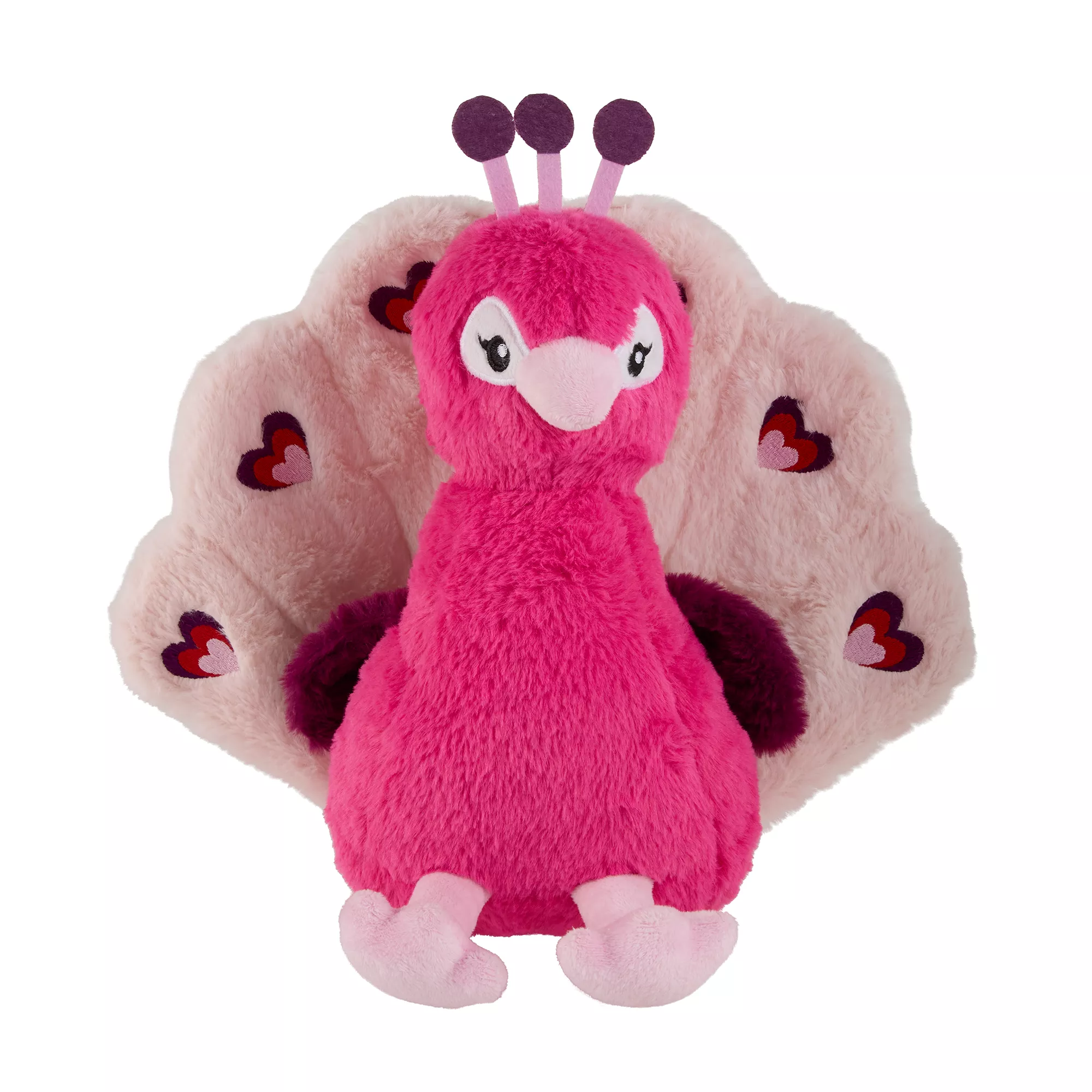 PetSmart Peacock Valentine's Day Plush Dog Toy