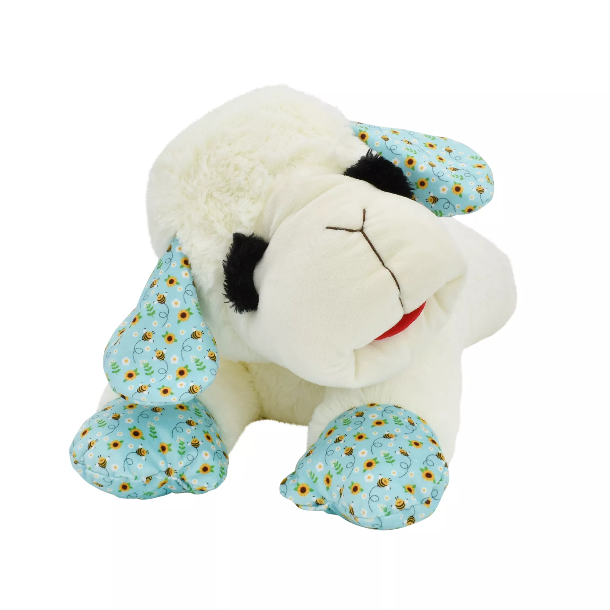 Multipet Jumbo Blue Bee Lamb Chop Plush Dog Toy