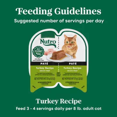 Product Nutro Cat - Pate, Tukey, Grain Free, 2.64 OZ