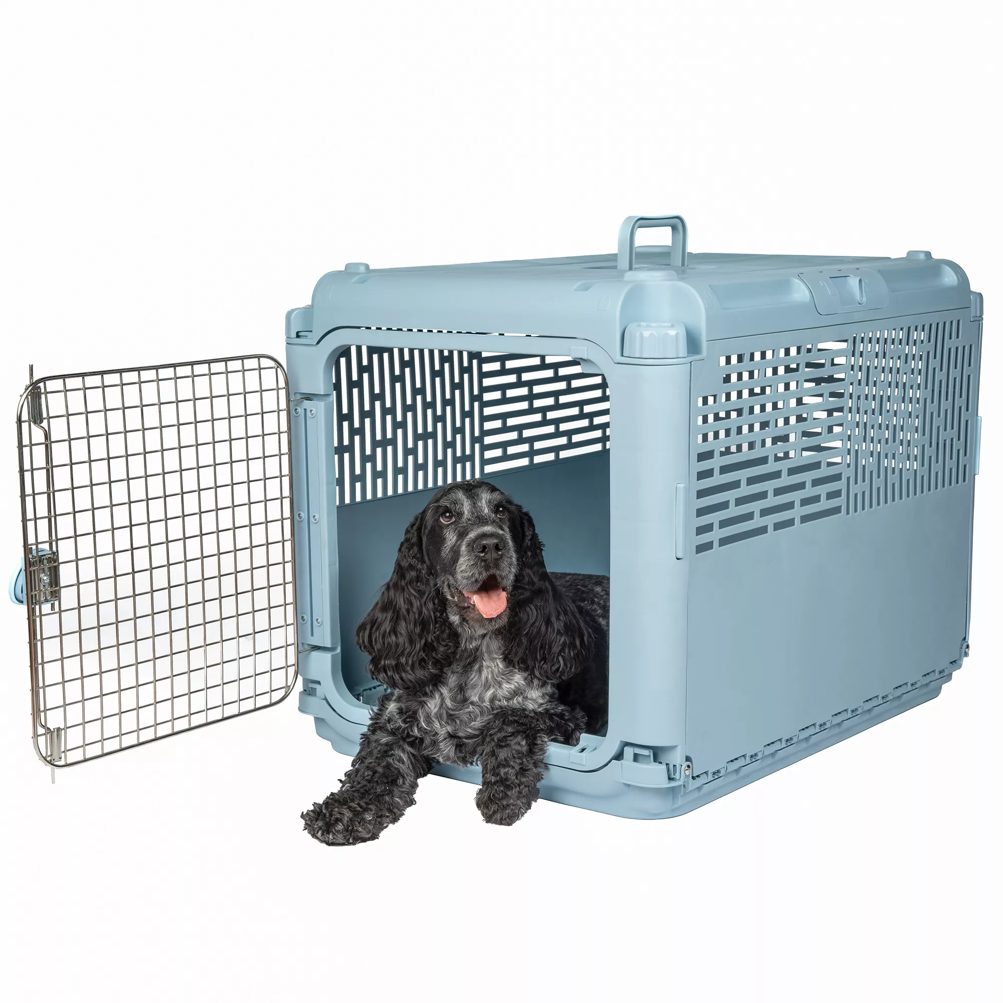 Sport Pet 30in Collapsible Kennel for Dogs and Cats - Blue