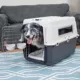 Product Sport Pet Plastic Travel Kennel for Dogs - White
