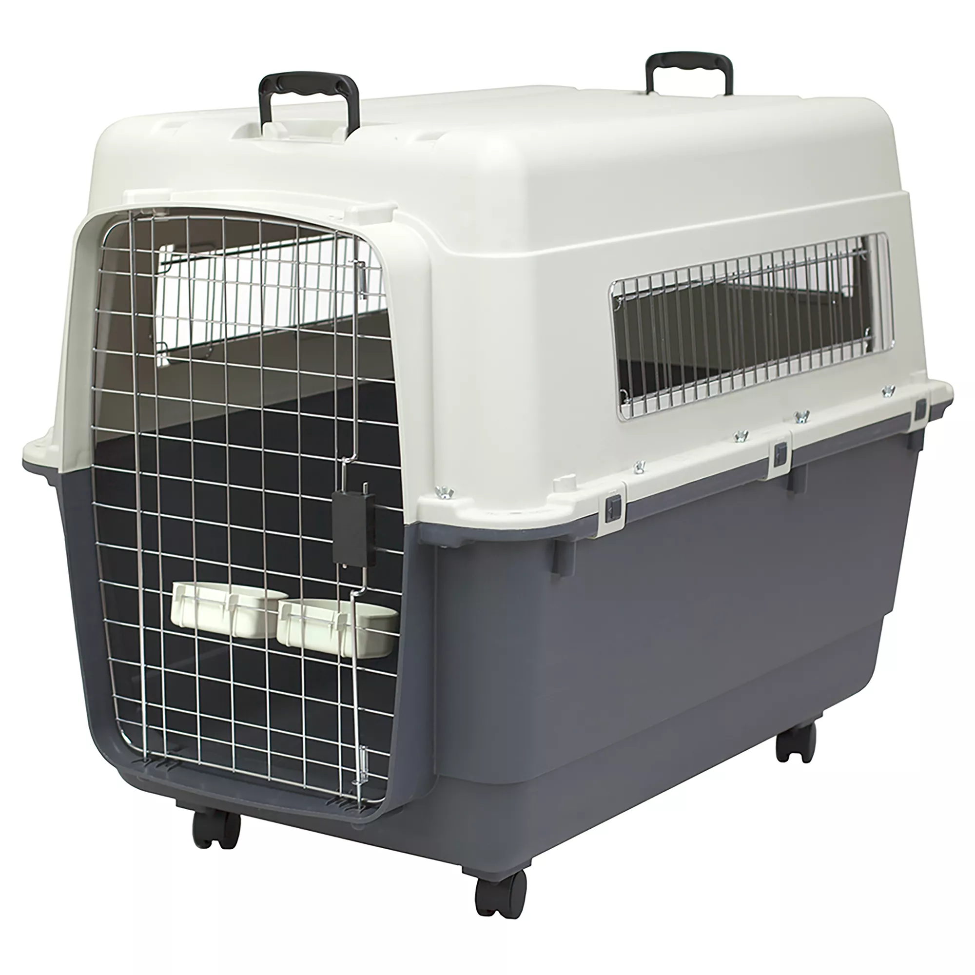 Sport Pet Plastic Travel Kennel for Dogs - White