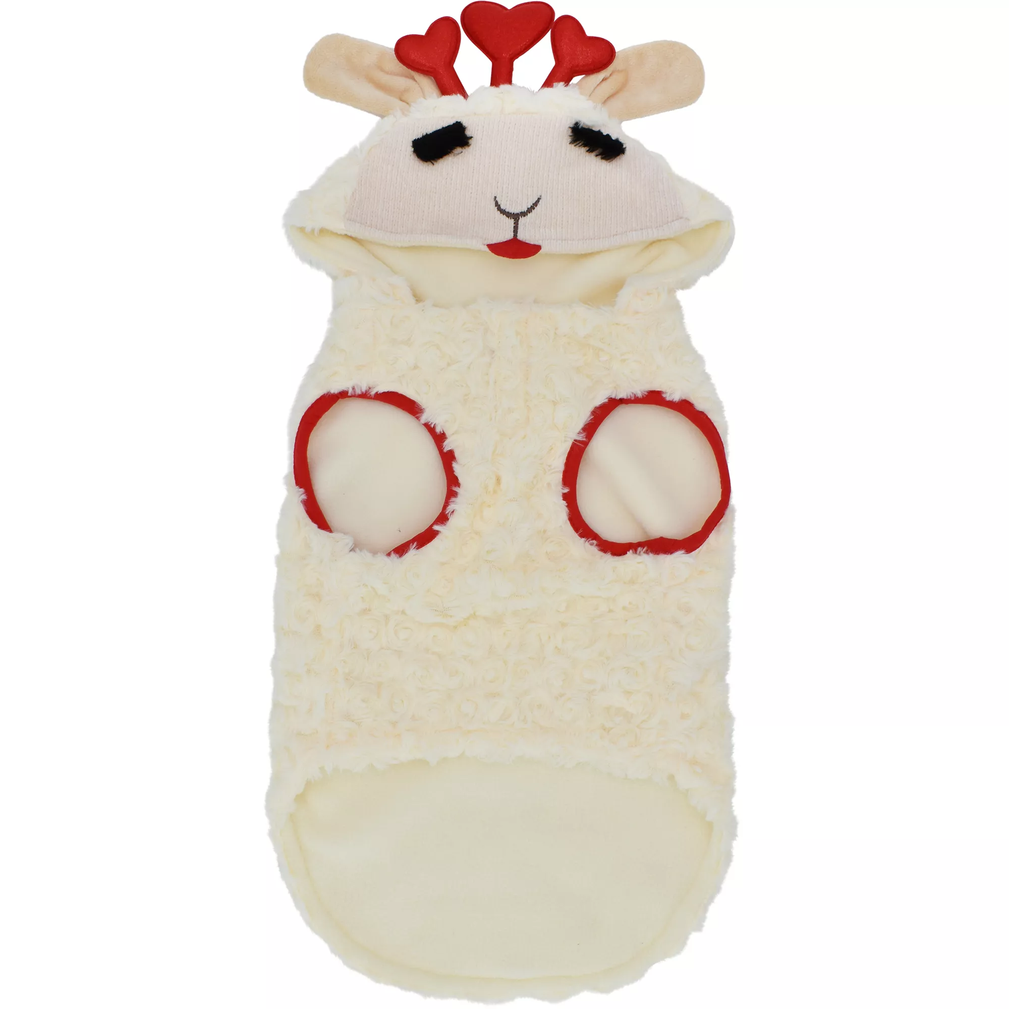 Lamb Chop Red Plush Dog Hoodie