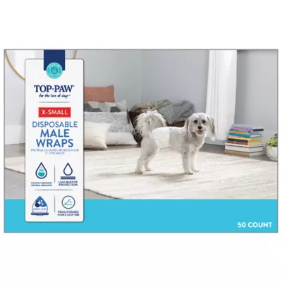 Product Top Paw® Disposable Male Wraps for Dogs, with Swift-Dry® Technology