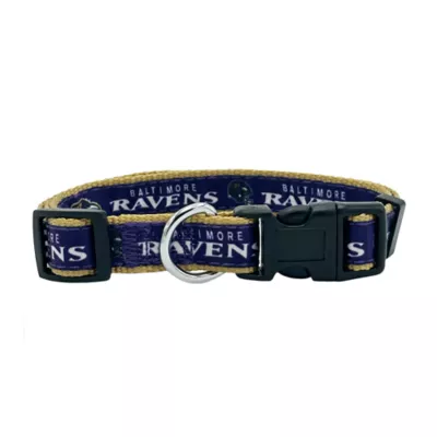 Pets First Baltimore Ravens Satin Dog Collar - Image 1