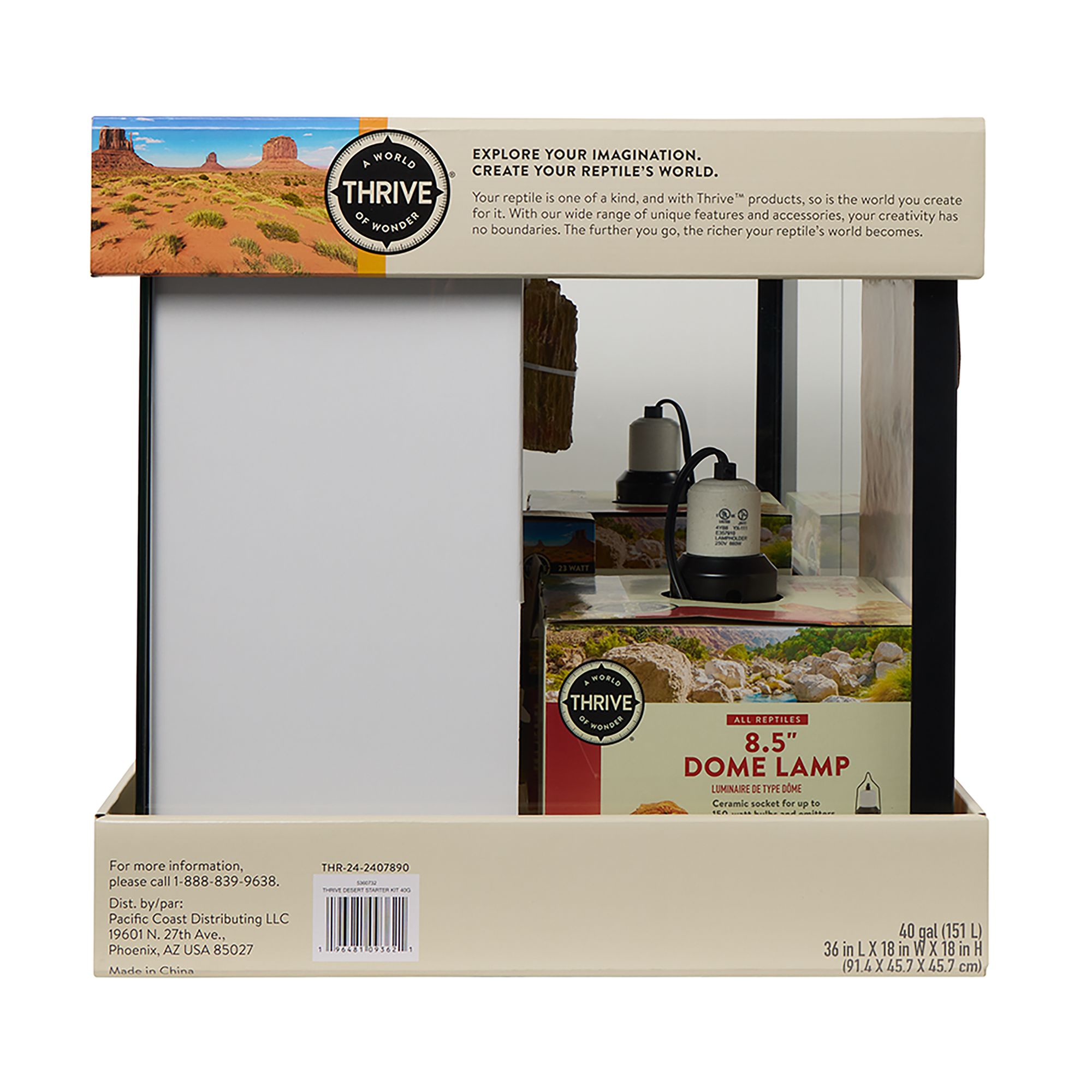 Thrive® Desert Essentials Starter Kit - Reptile Terrarium - Desert Reptile Terrarium Kit - 10-40 Gal - thumbnail 7