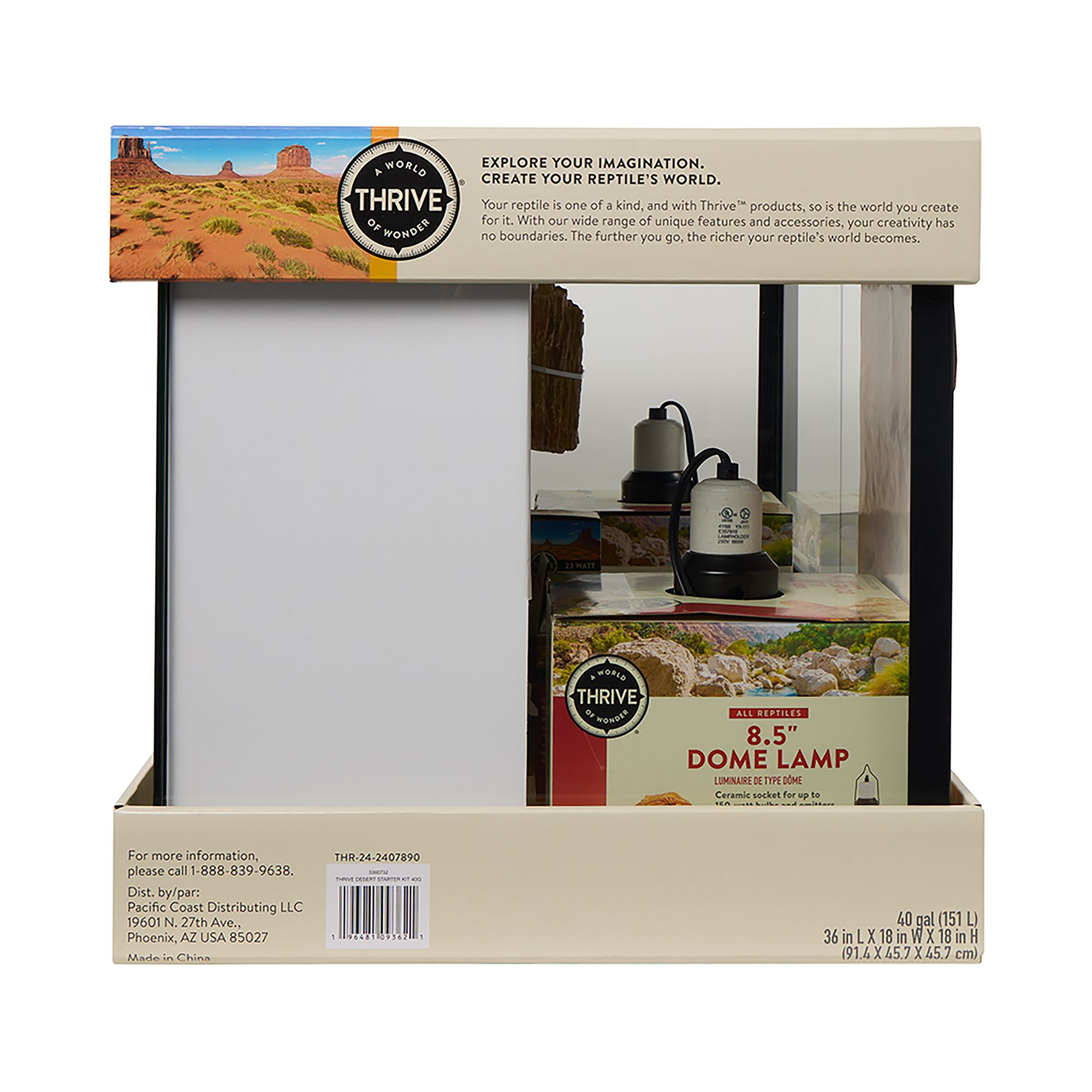 Thrive® Desert Essentials Starter Kit - Reptile Terrarium - Desert Reptile Terrarium Kit - 10-40 Gal - thumbnail 8