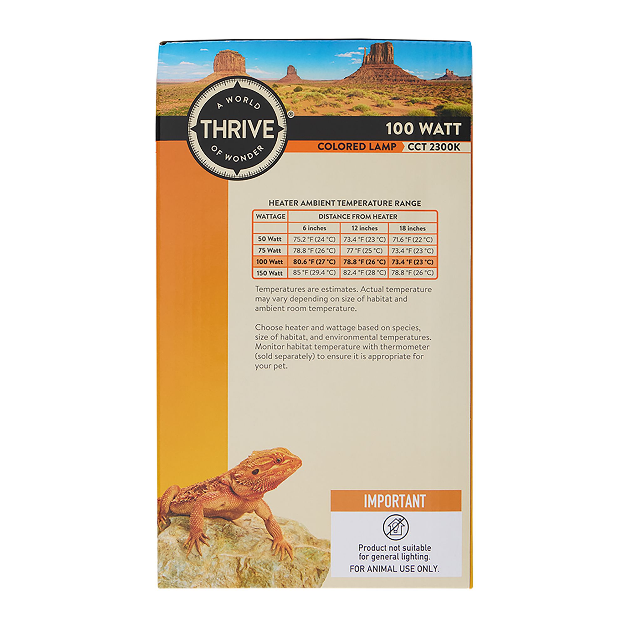 Thrive® Desert Basking Set - Reptile Basking Lamp Kit - 5.5 in - thumbnail 3
